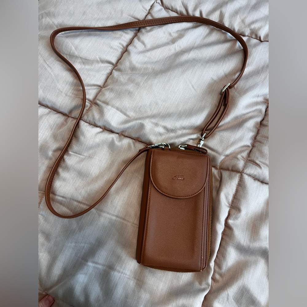 Brown Crossbody Phone Bag